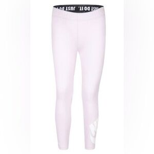 Nike Girls’ Sz 5 Lt Pink Leg-A-See Logo Leggings‎
